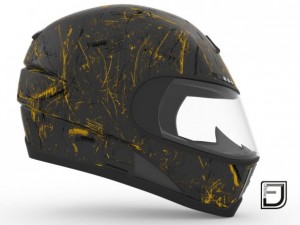 black grunge helmet 3D Модель