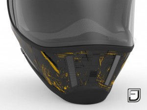 black grunge helmet 3D Модель
