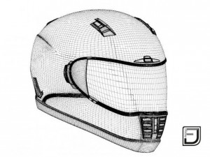 black helmet h05 Modelo 3D