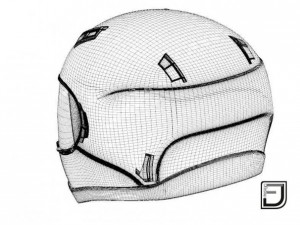 black helmet h05 Modelo 3D