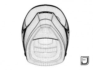 white helmet h06 Modèle 3D