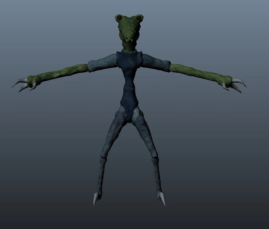 alien 3D Model .c4d .max .obj .3ds .fbx .stl .blend 