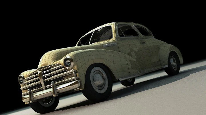 chevy coupe 1948 3D Model .c4d .max .obj .3ds .fbx .stl .blend 