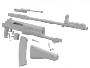 an94 nikonov assault rifle Modèle 3D