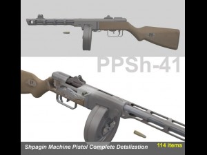 ppsh41 3D Model