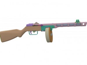 ppsh41 3D Модель