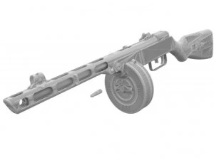 ppsh41 3D Model