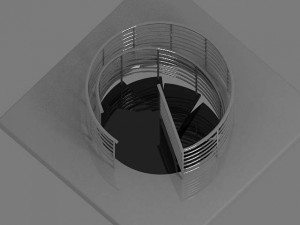 spiral stair Modelo 3D