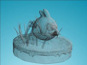 my angry bird 3d red 3D Model