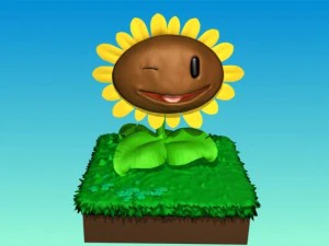 my plants vs zombies 3d sunflower 3D Model