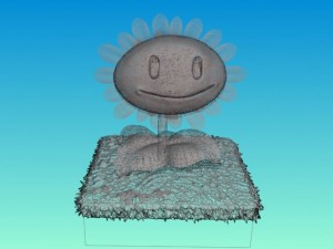my plants vs zombies 3d sunflower 3D-Modell