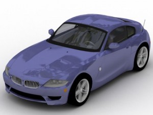 2007 bmw z4 coupe Model 3D