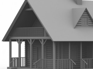 rustic cabin 3D Model