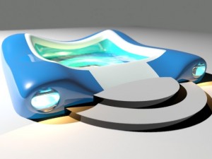 wavy hot tub Model 3D
