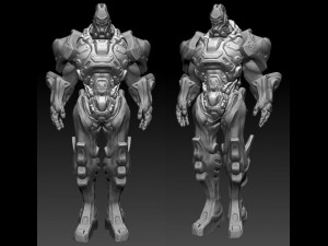 robot marine 3D-Modell
