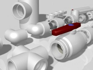 pipe and fittings 3D Model