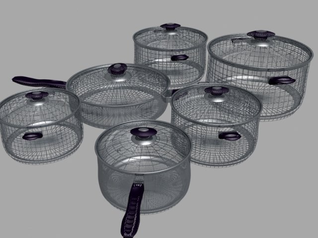 cookware 3D 模型 .c4d .max .obj .3ds .fbx .stl .blend 