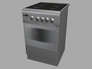 electric range Model 3D