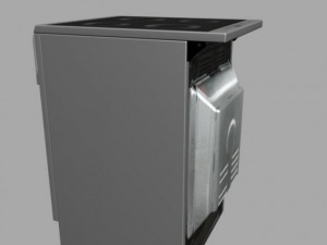 electric range 3D Модель