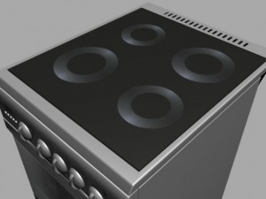 electric range 3D Модель