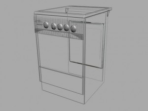 electric range 3D Модель