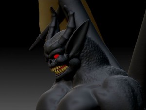 bat demon Modello 3D