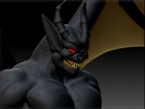 bat demon Modello 3D