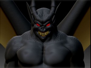 bat demon Modello 3D