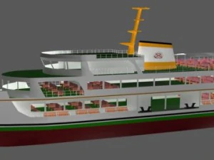 steamship 3D Model
