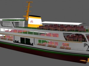 steamship Model 3D