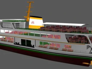 steamship 3D Model