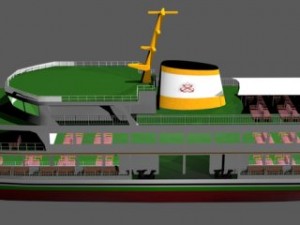 steamship Model 3D