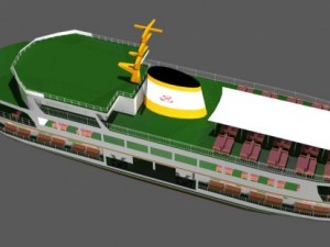 steamship Model 3D