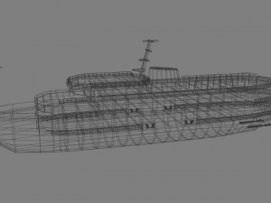 steamship Model 3D