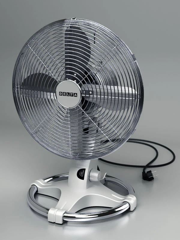 table top fan 3D Model .c4d .max .obj .3ds .fbx .stl .blend 