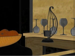 11 candle suports set max c4d obj 3ds 3D Model
