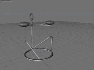 11 candle suports set max c4d obj 3ds 3D Model