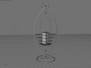 11 candle suports set max c4d obj 3ds 3D Model