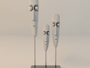 set of 30 interior sculptures 3D Model