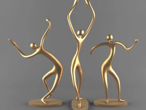 set of 30 interior sculptures 3D Model