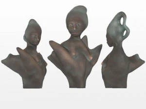 set of 30 interior sculptures 3D Model