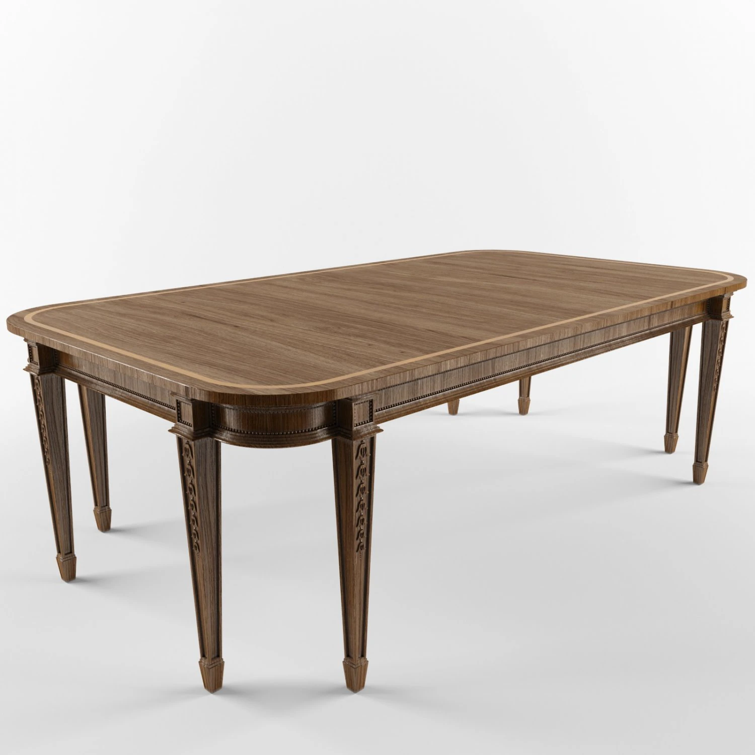 dinner table 3D Model .c4d .max .obj .3ds .fbx .stl .blend 