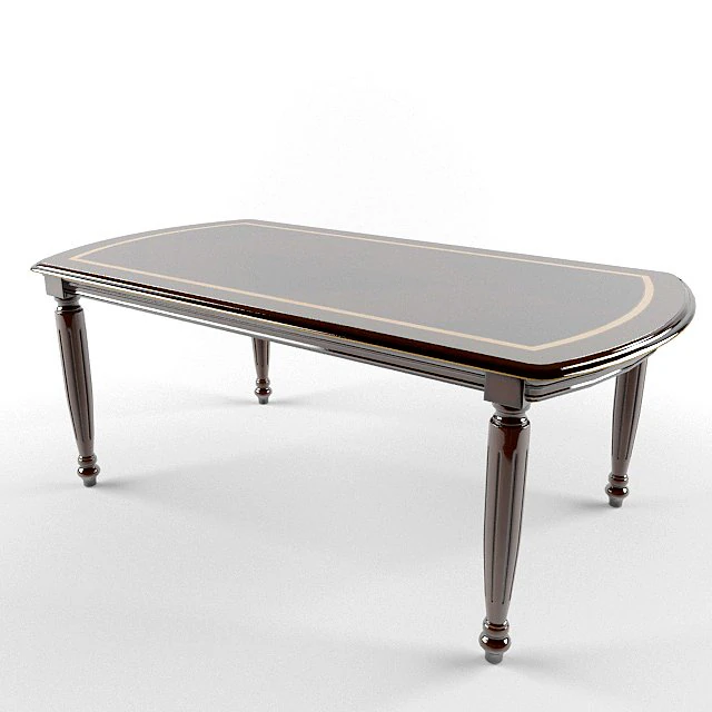 dinner table 3D Model .c4d .max .obj .3ds .fbx .stl .blend