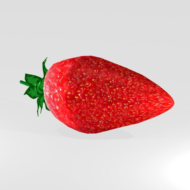 strawberry Modelo 3D .c4d .max .obj .3ds .fbx .stl .blend 