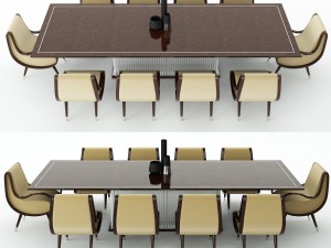 tura eclipse dining table 3D Model