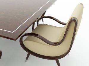 tura eclipse dining table 3Dモデル