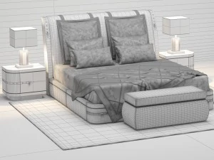 turri diamond beds 3D Model
