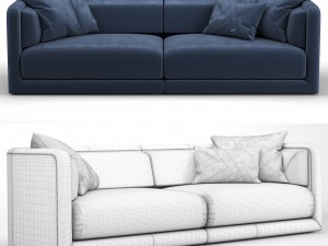 fendi casa conrad maxi sofa blue Model 3D