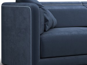 fendi casa conrad maxi sofa blue Model 3D