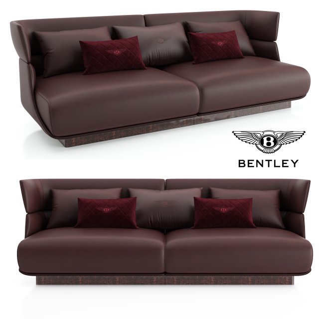 bentley home lanchester sofa 3D Model .c4d .max .obj .3ds .fbx .stl .blend 